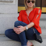 The Cutest Red Top Paired with my Favorite Sandals