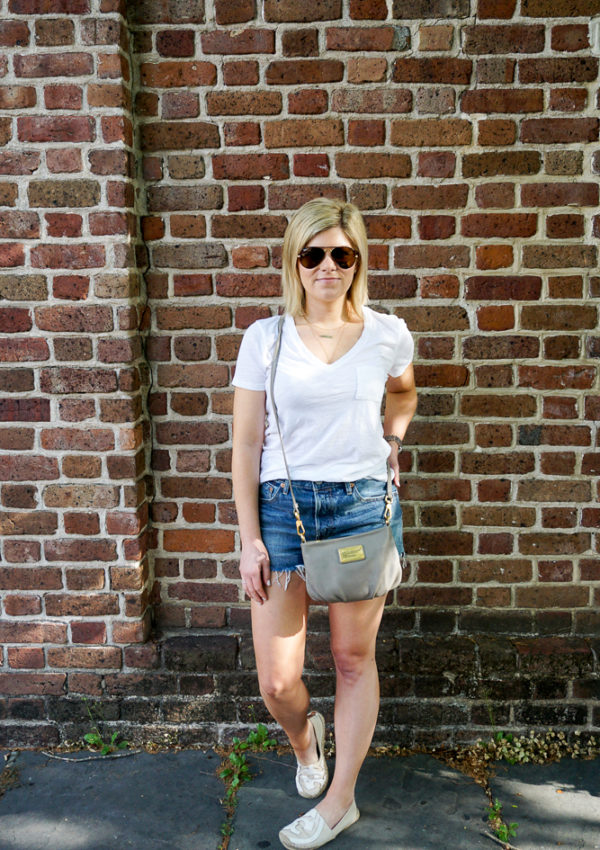 Basic Tee and Denim Shorts