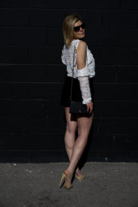 cold shoulder top by line & dot