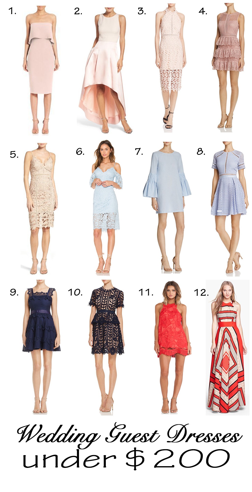 Wedding Guest Dresses under $200