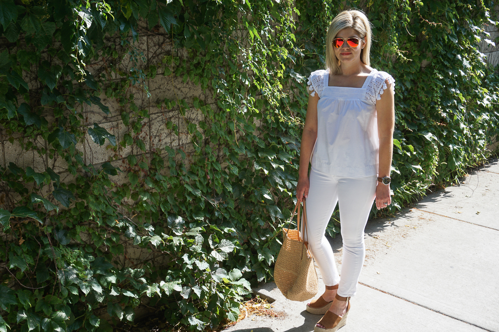 all white outfit for summer