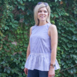 Striped Peplum Top