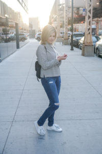 sweatshirt with jeans