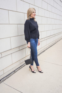 sweater and jeans