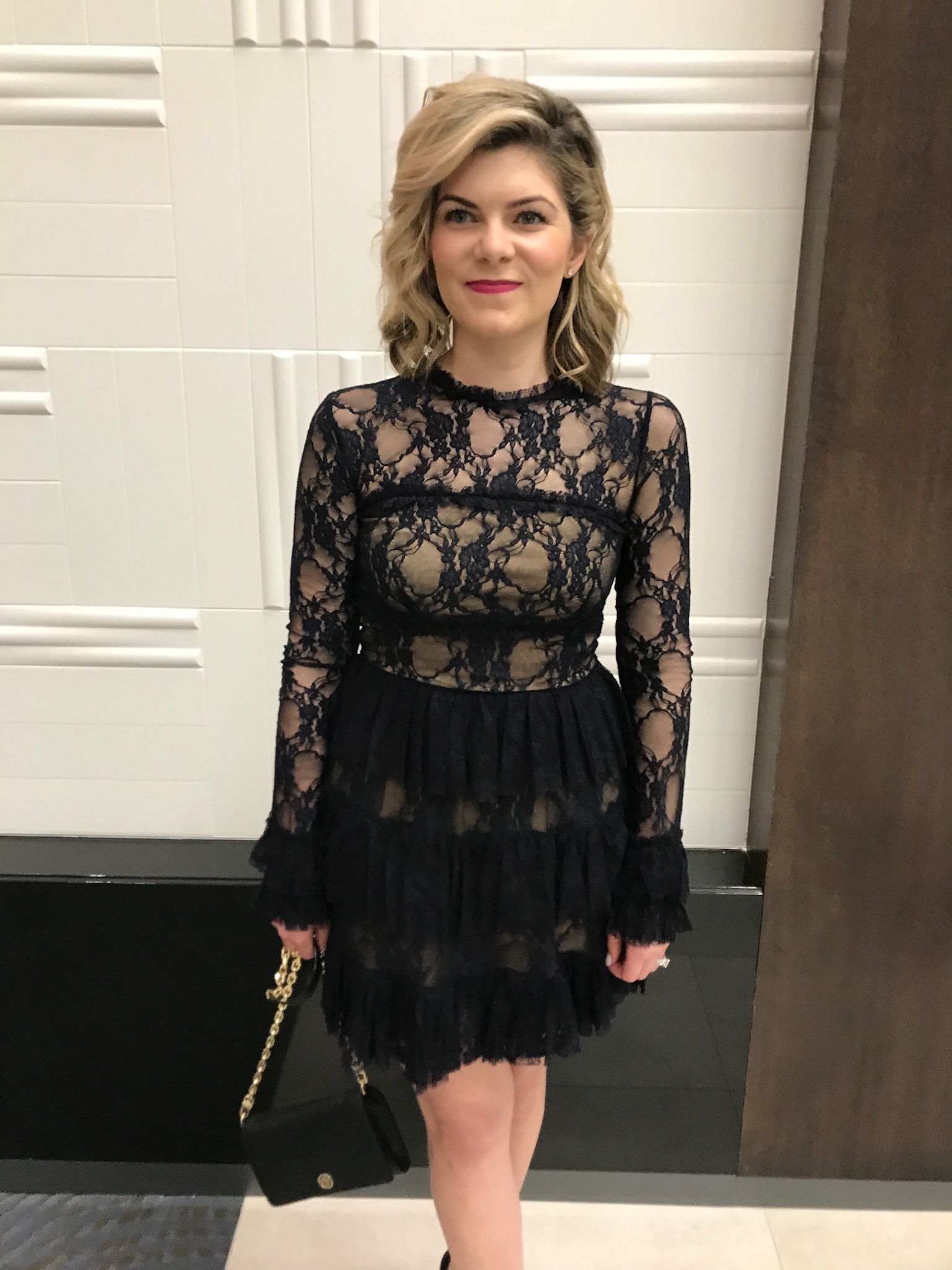 lace dress for a winter wedding