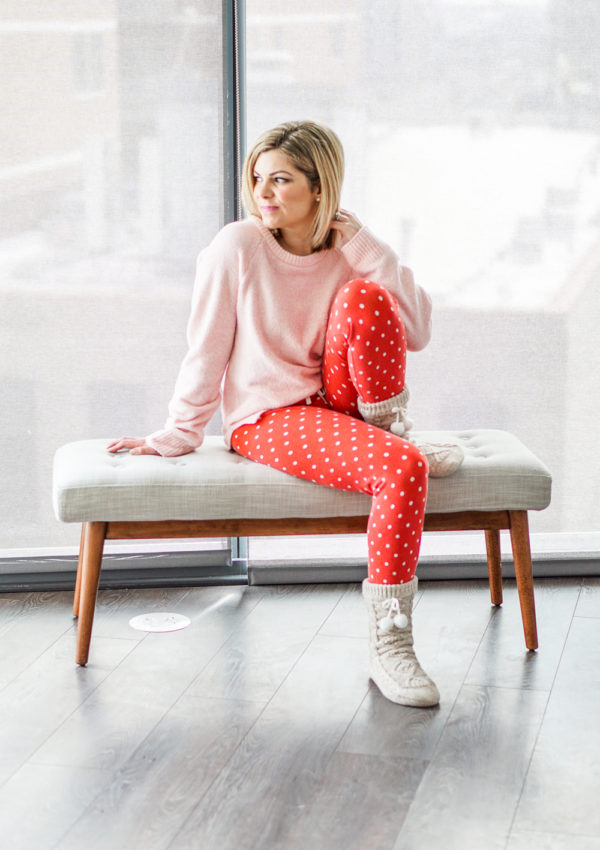 cozy Valentine's Day outfit