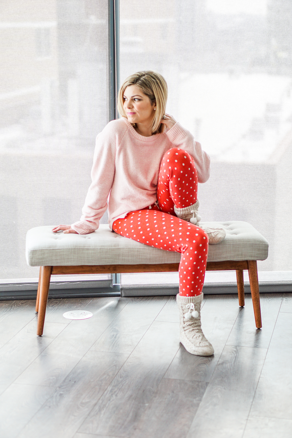 cozy Valentine's Day outfit