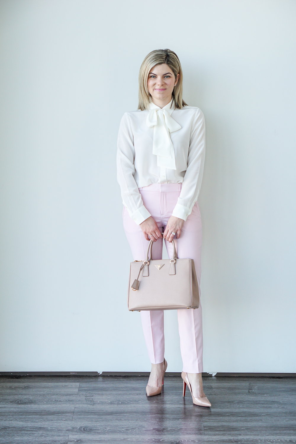 pink pants and blouse