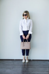 collared shirt and chinos
