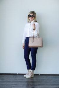 Prada saffiano tote bag
