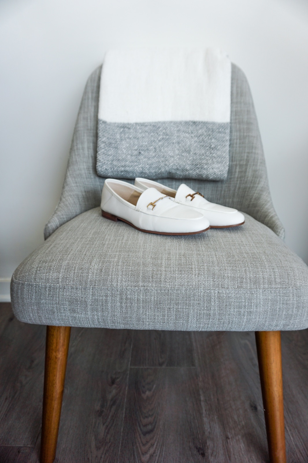 Sam Edelman white loafers