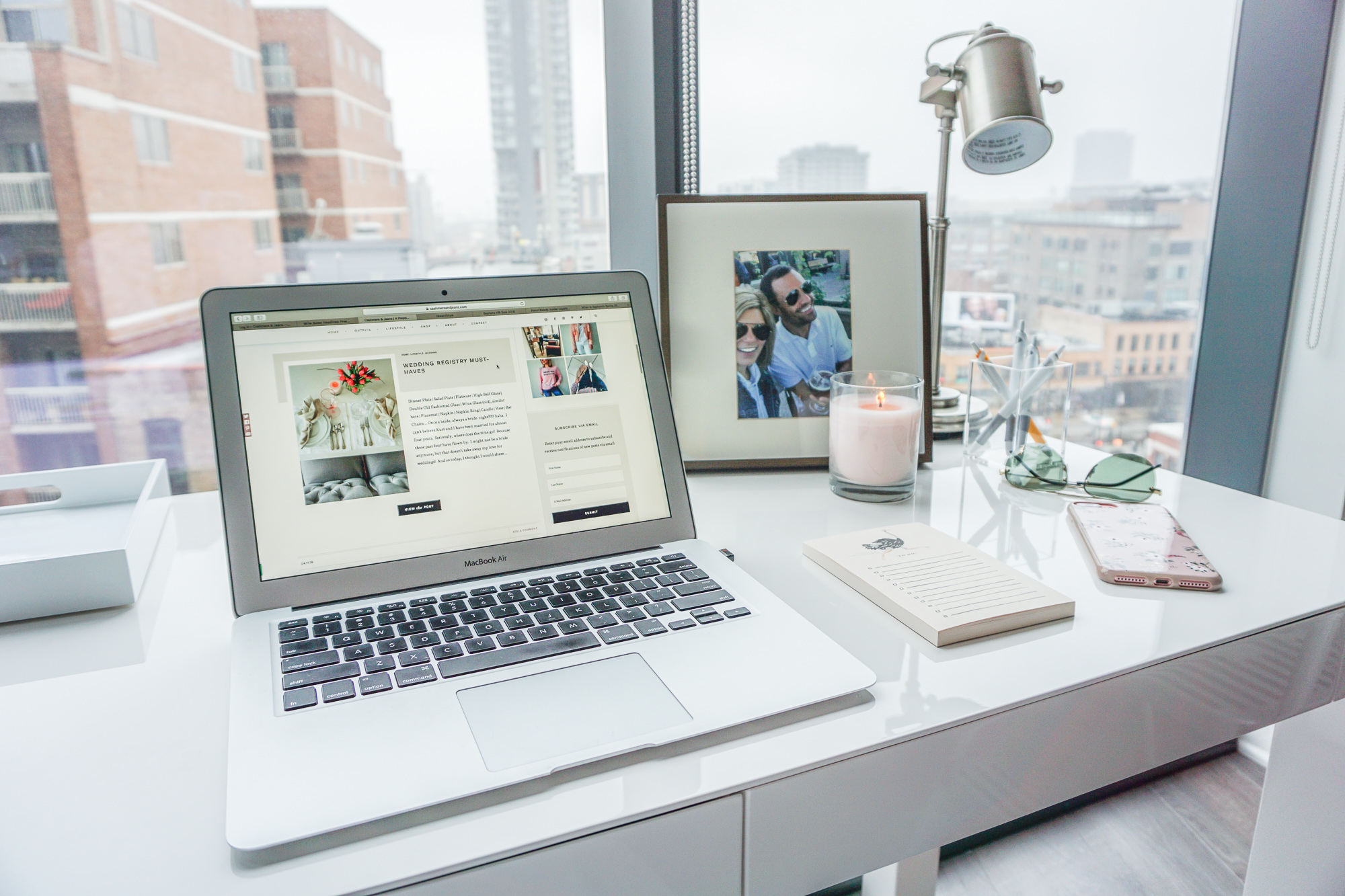 white computer desk