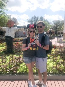 eating treats at the Magic Kingdom