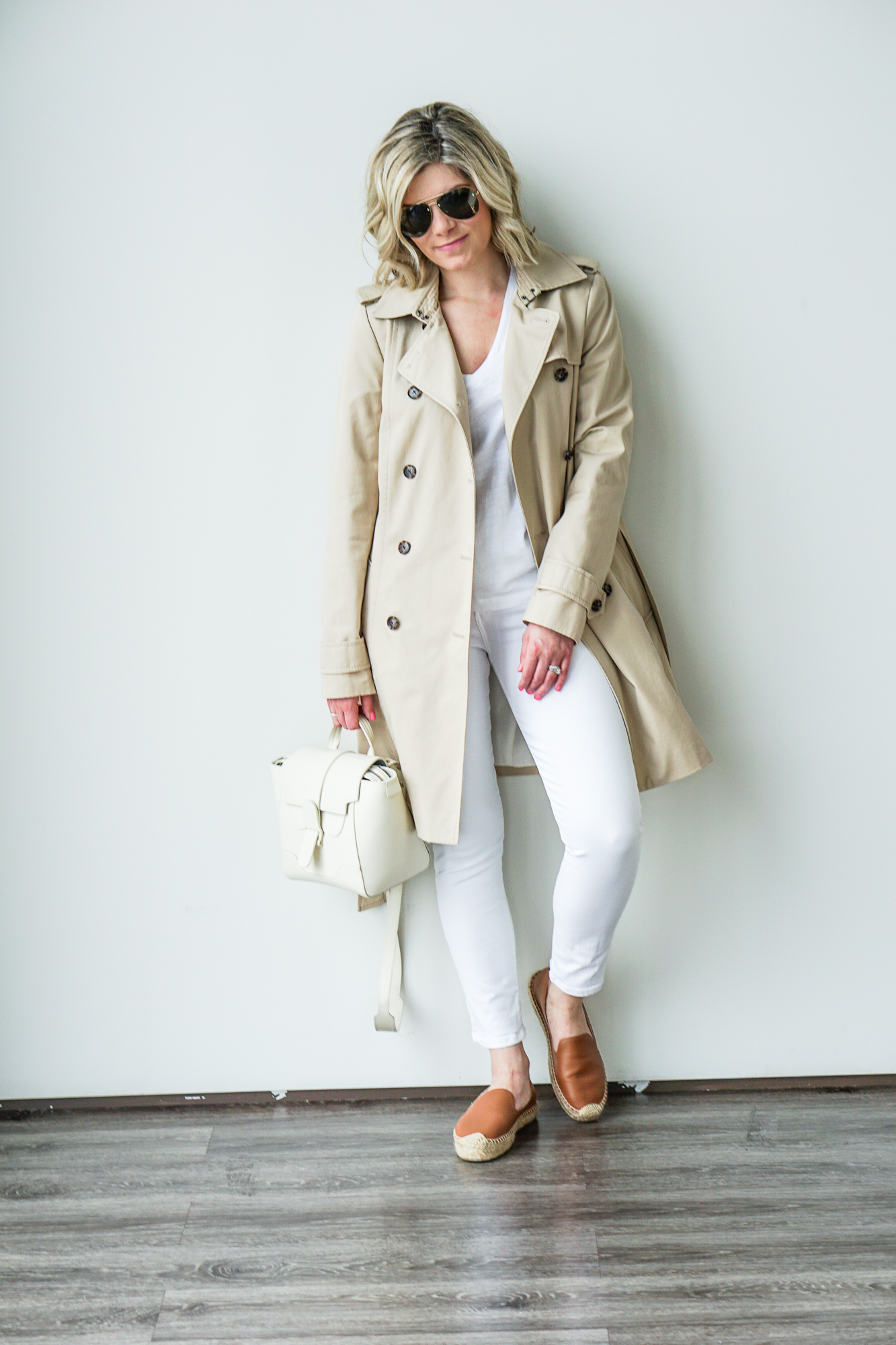 Neutral trench coat on sale