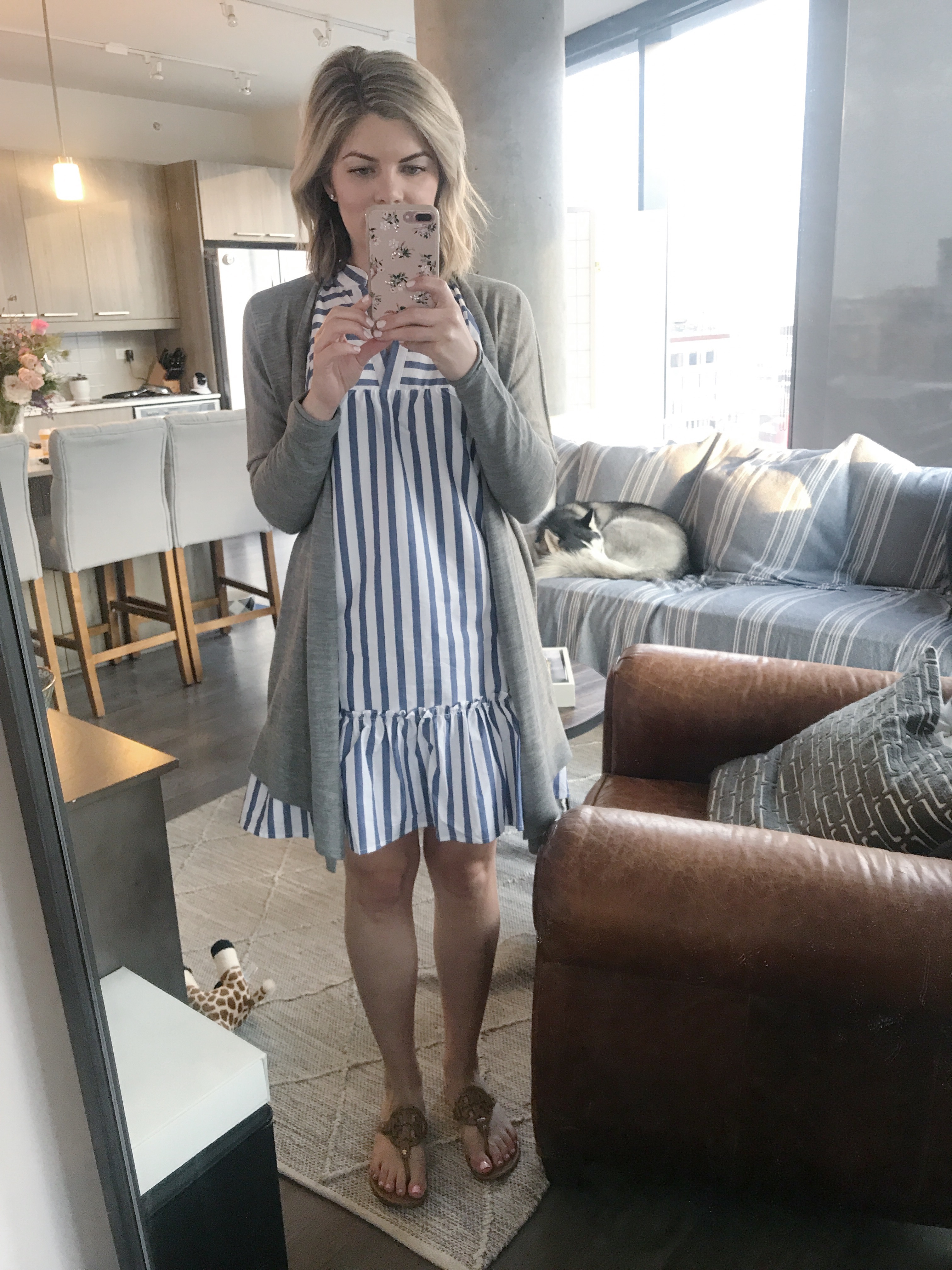 casual striped dress