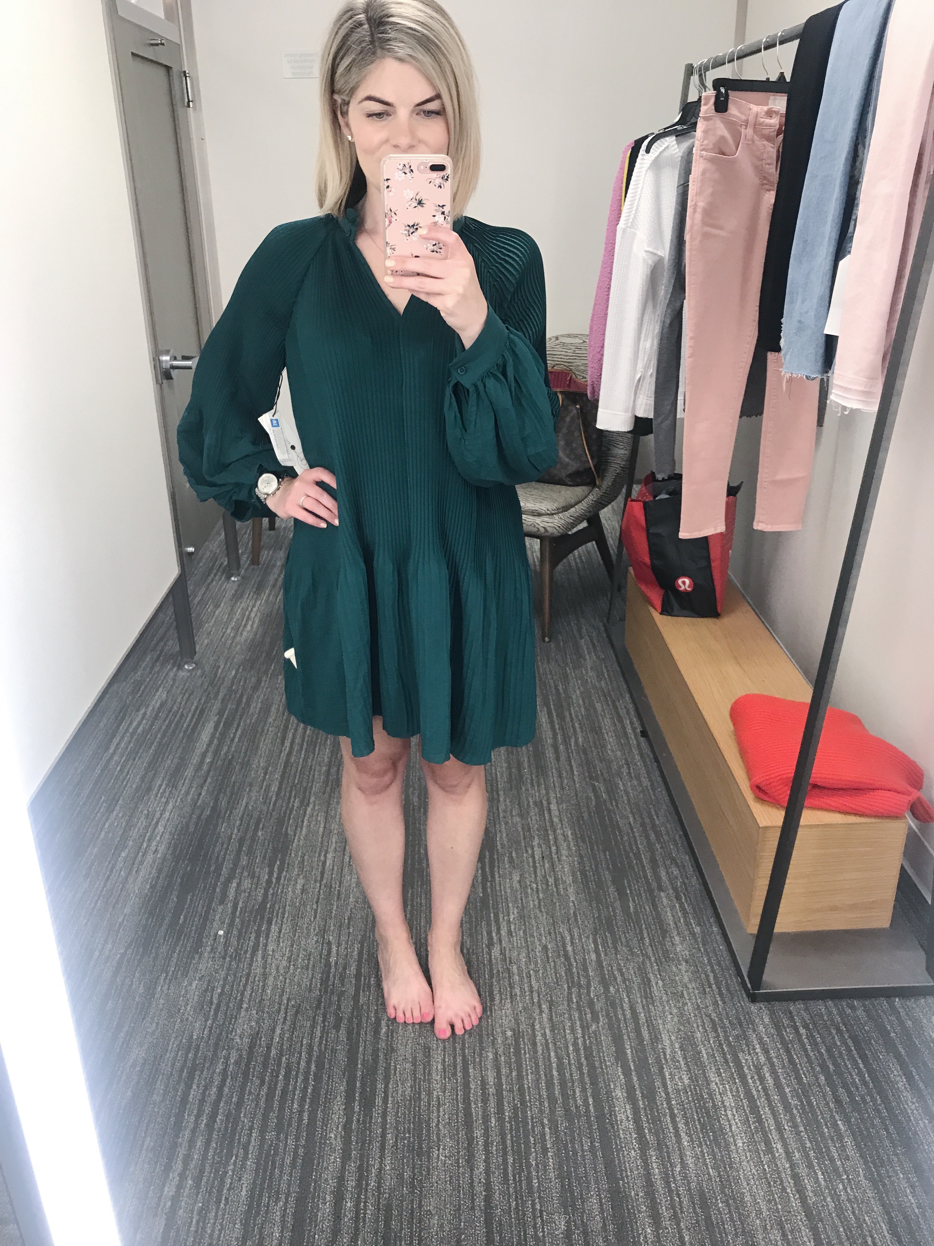 Green dress for fall