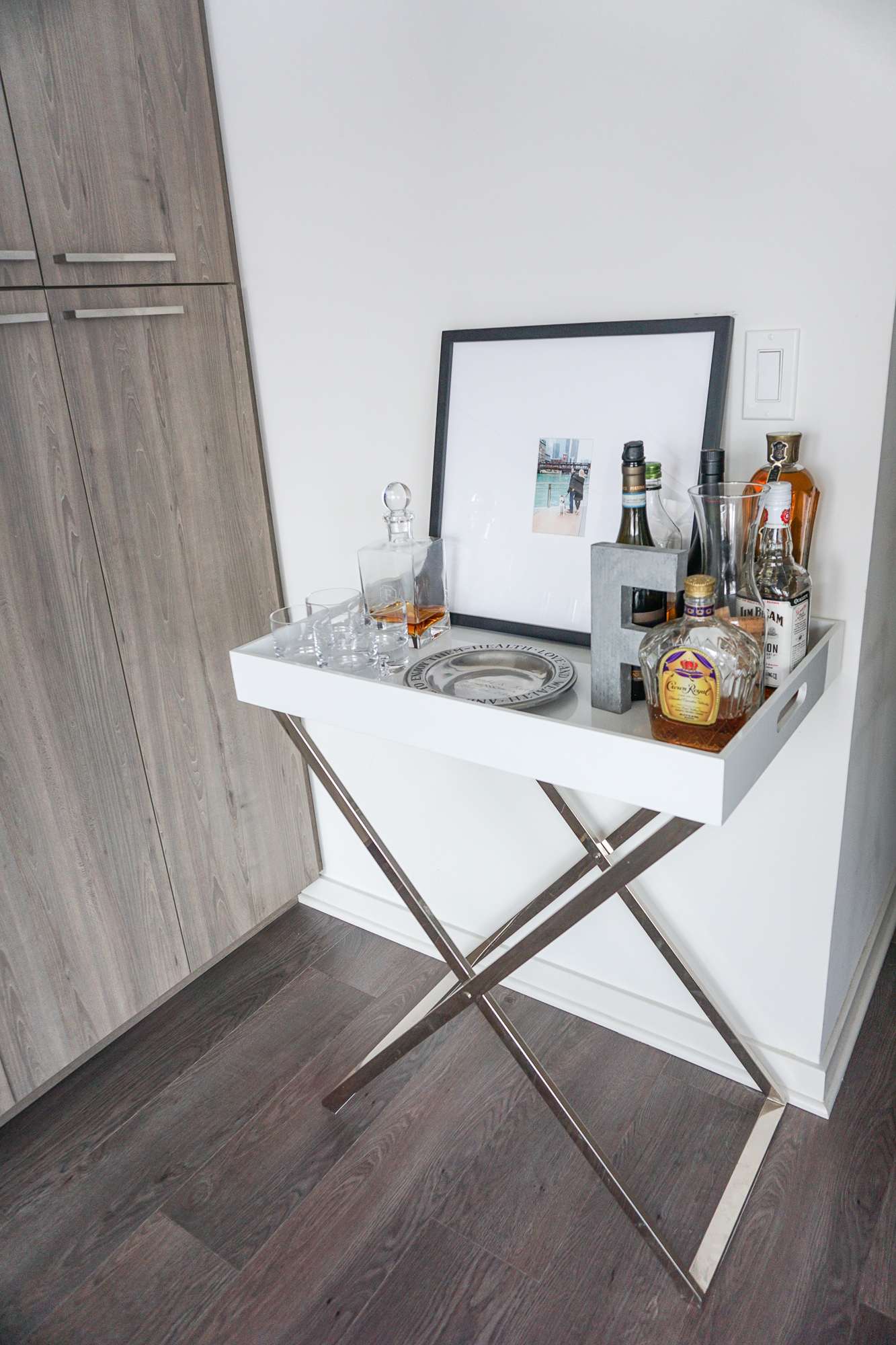 bar cart setup