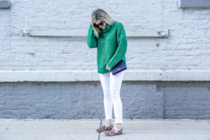 oversized sweater and jeans