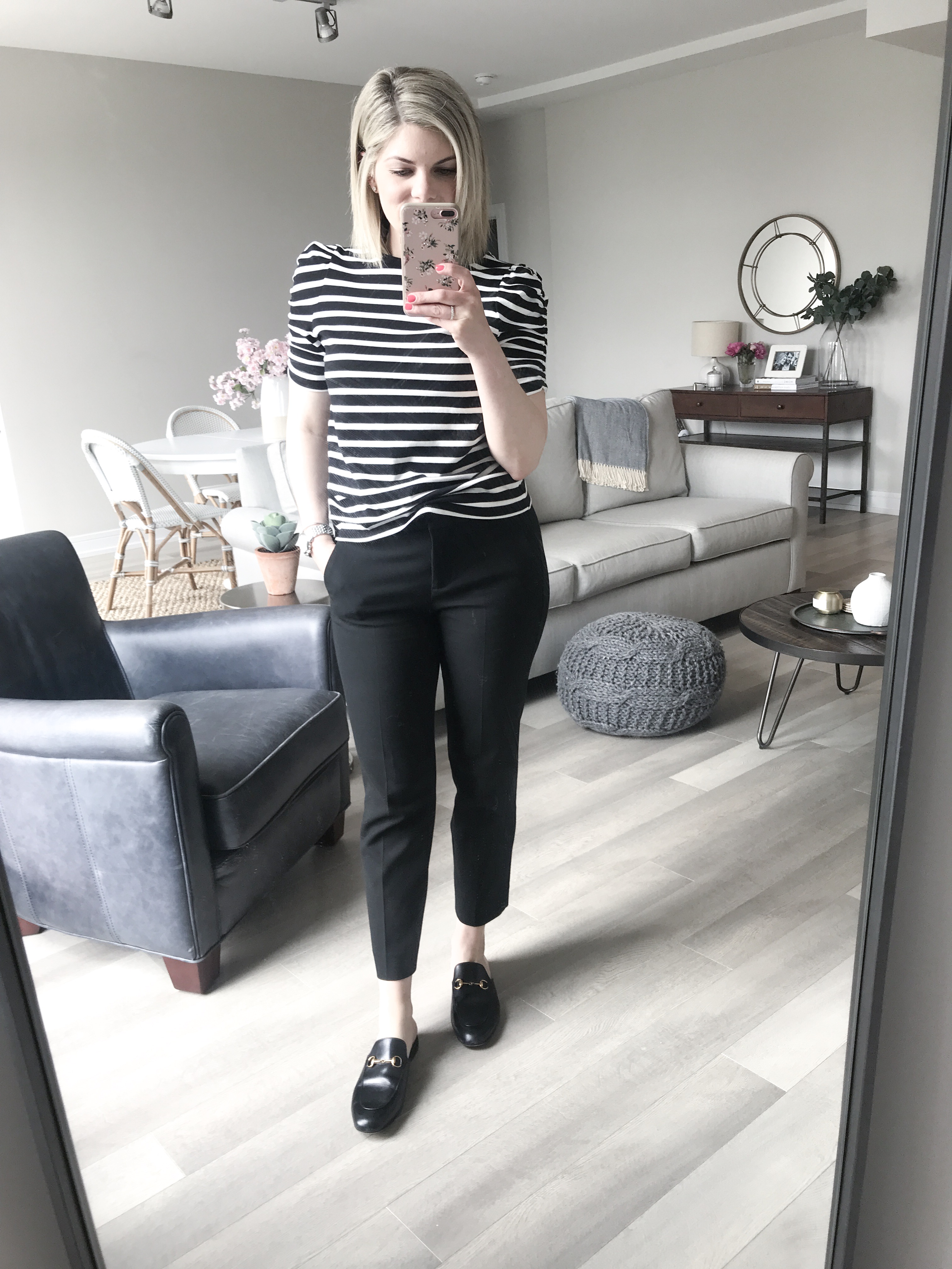 striped t-shirt for the office