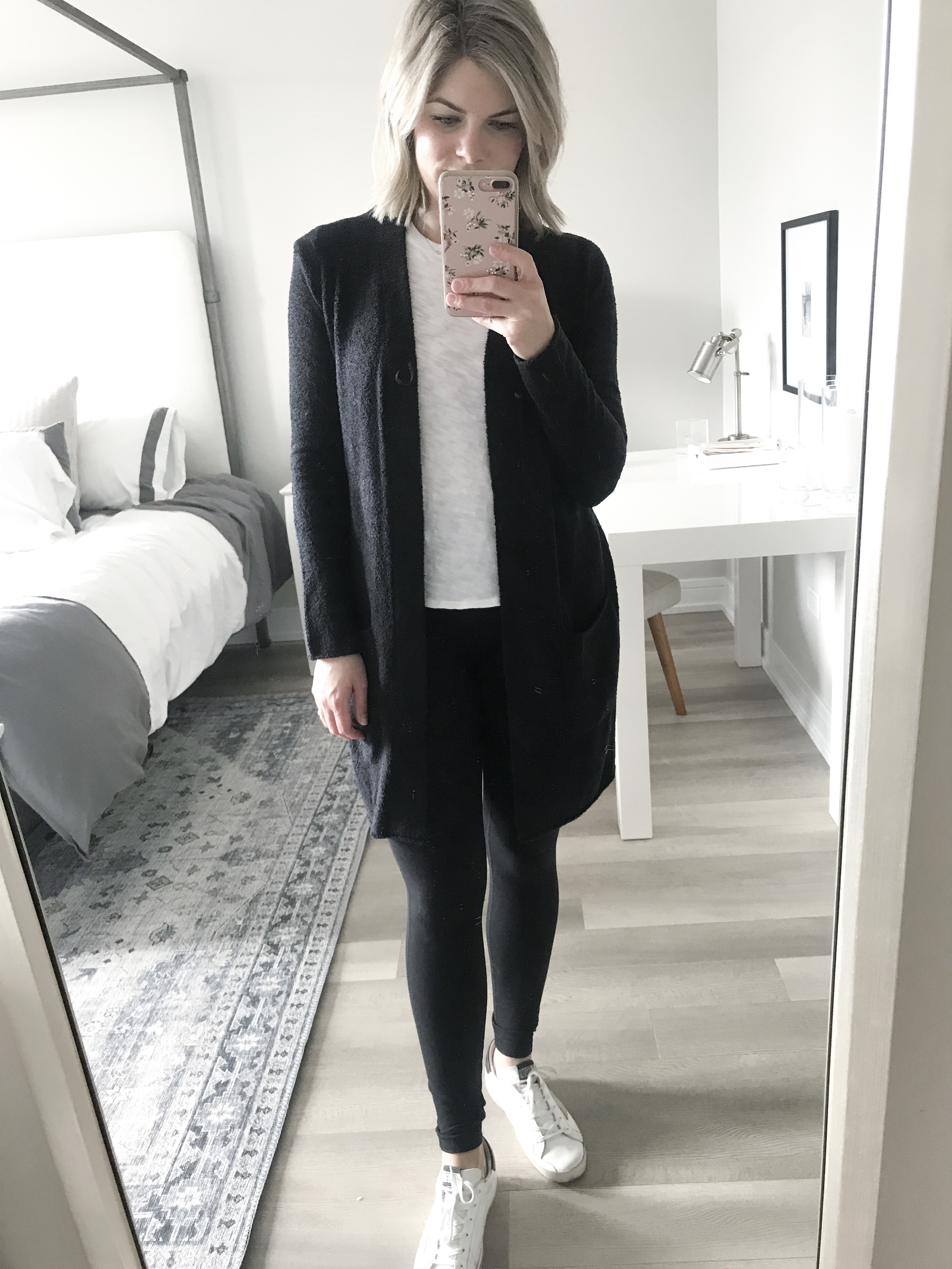 Barefoot dreams black cardigan