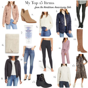 top 15 items from the Nordstrom Anniversary sale