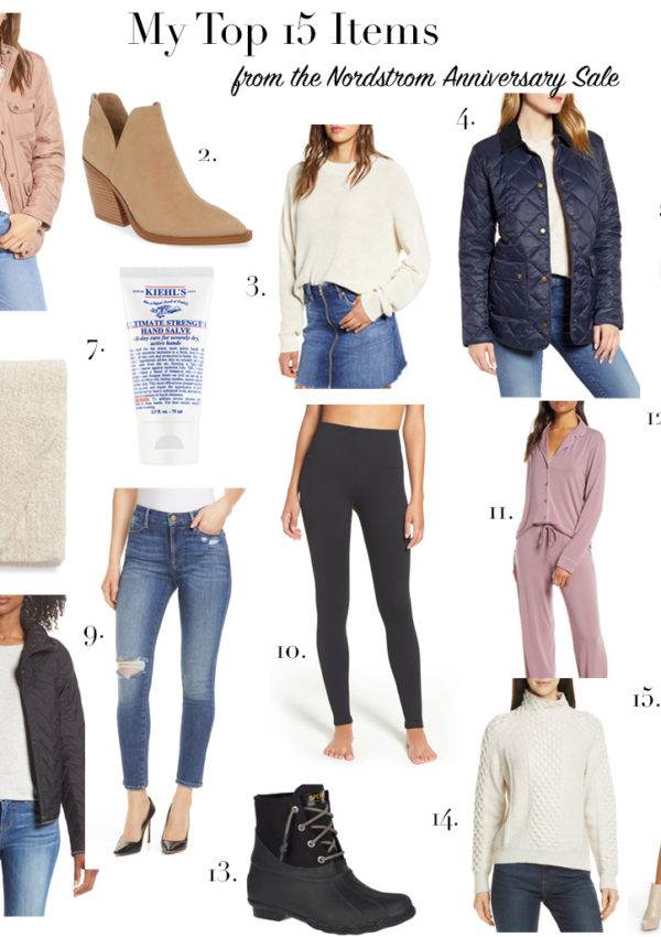 top 15 items from the Nordstrom Anniversary sale