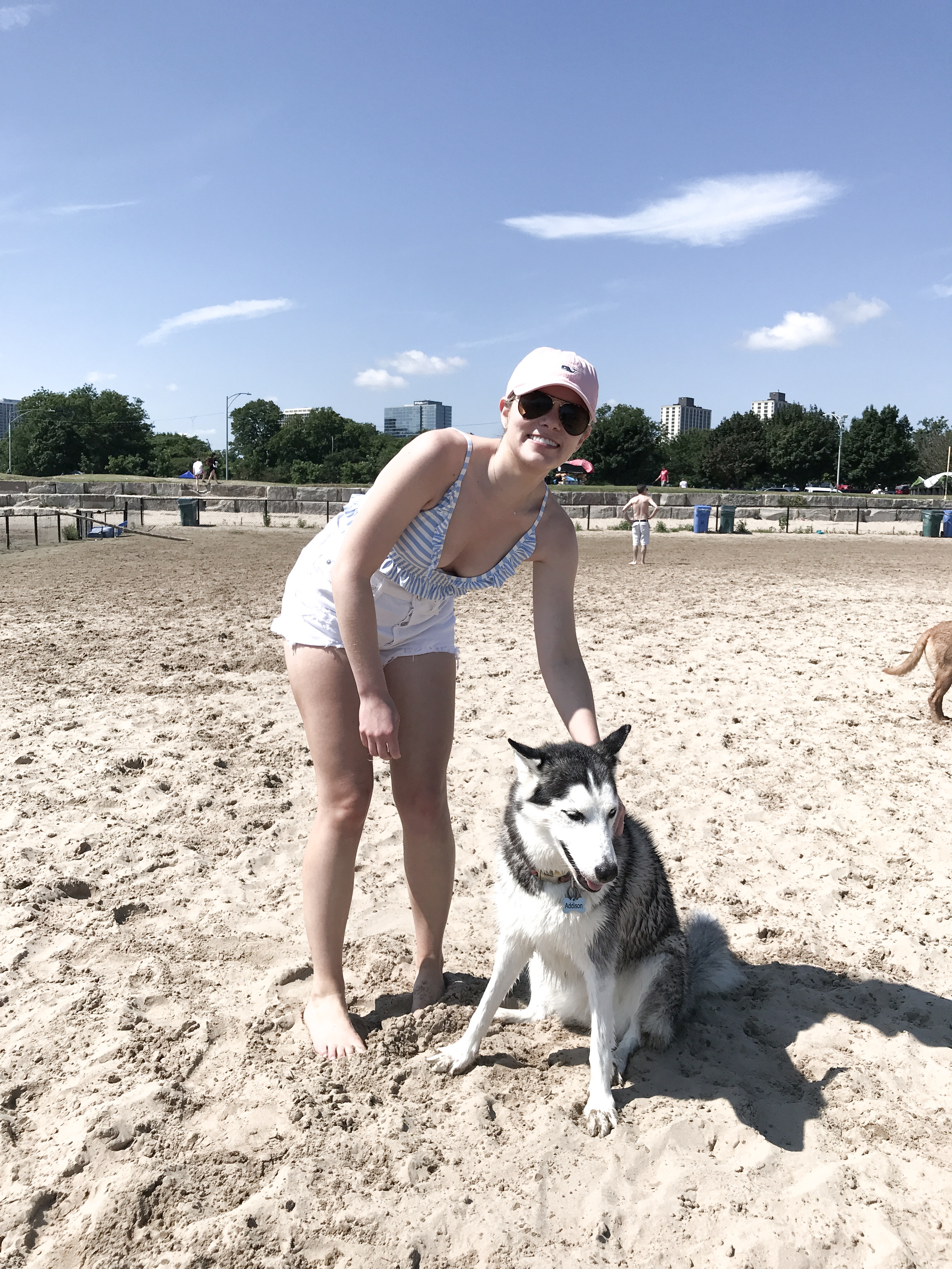 J.Crew striped bathing suit