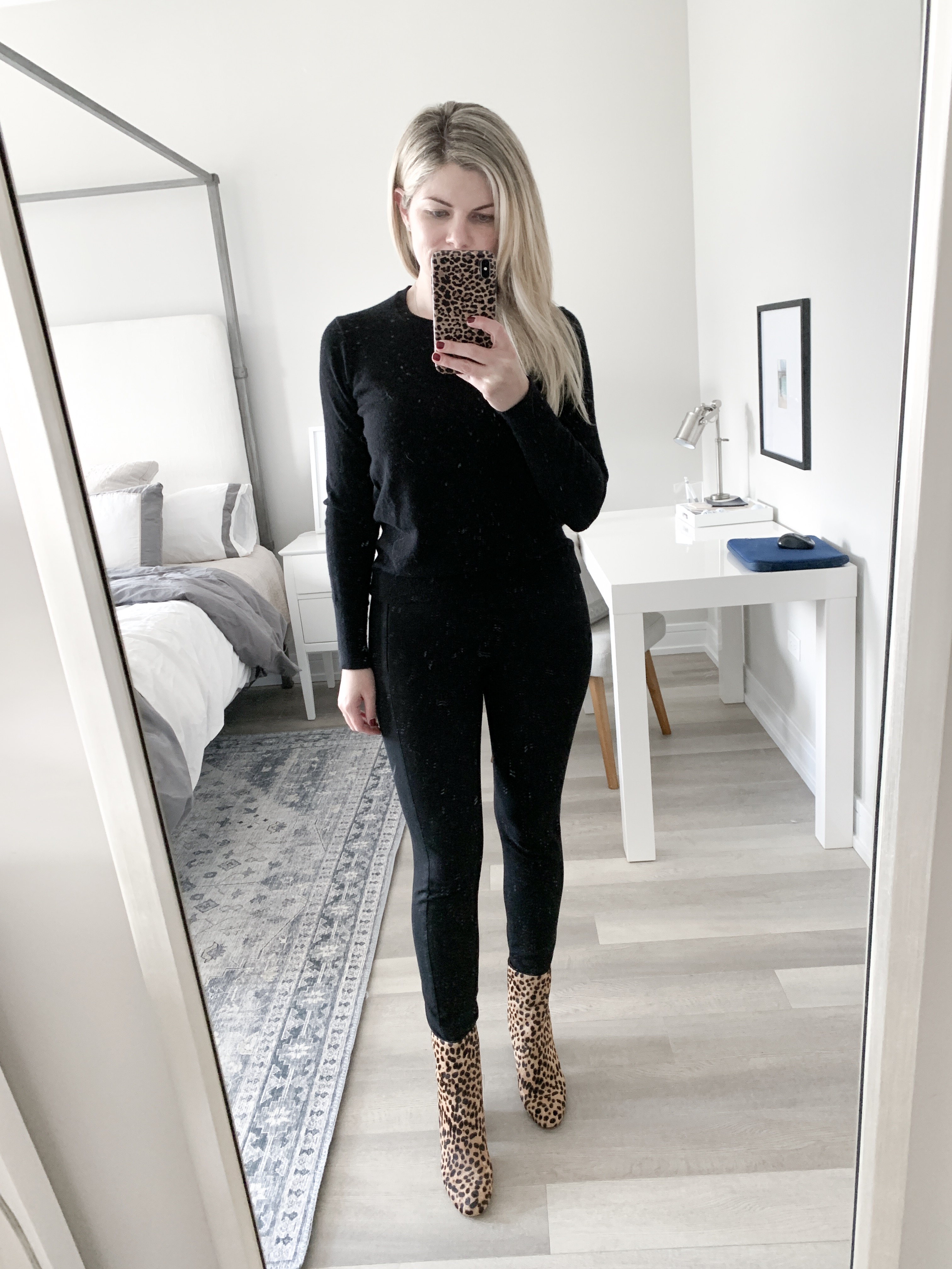 How to Wear Leopard Booties - Cashmere & Jeans