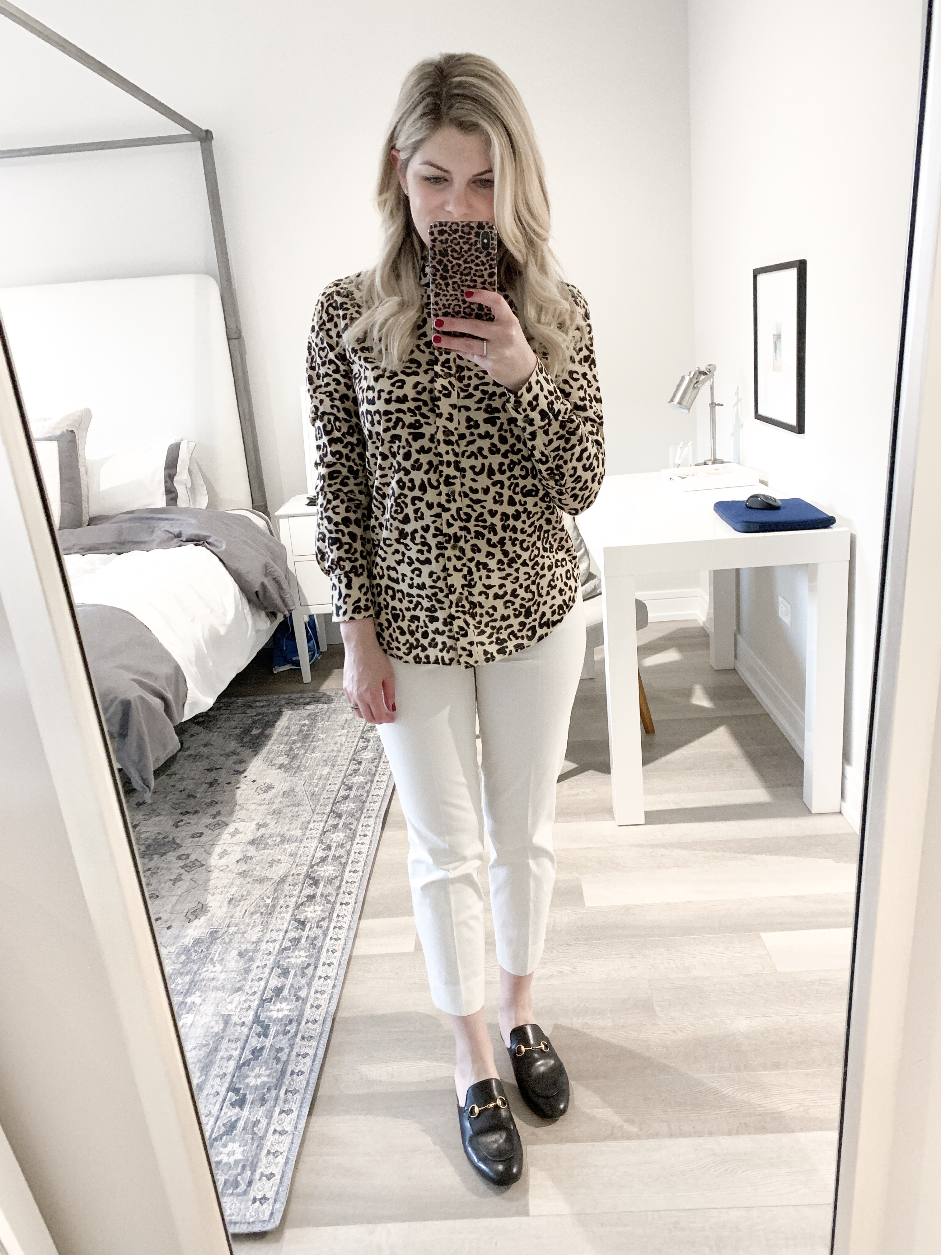 leopard work outfit