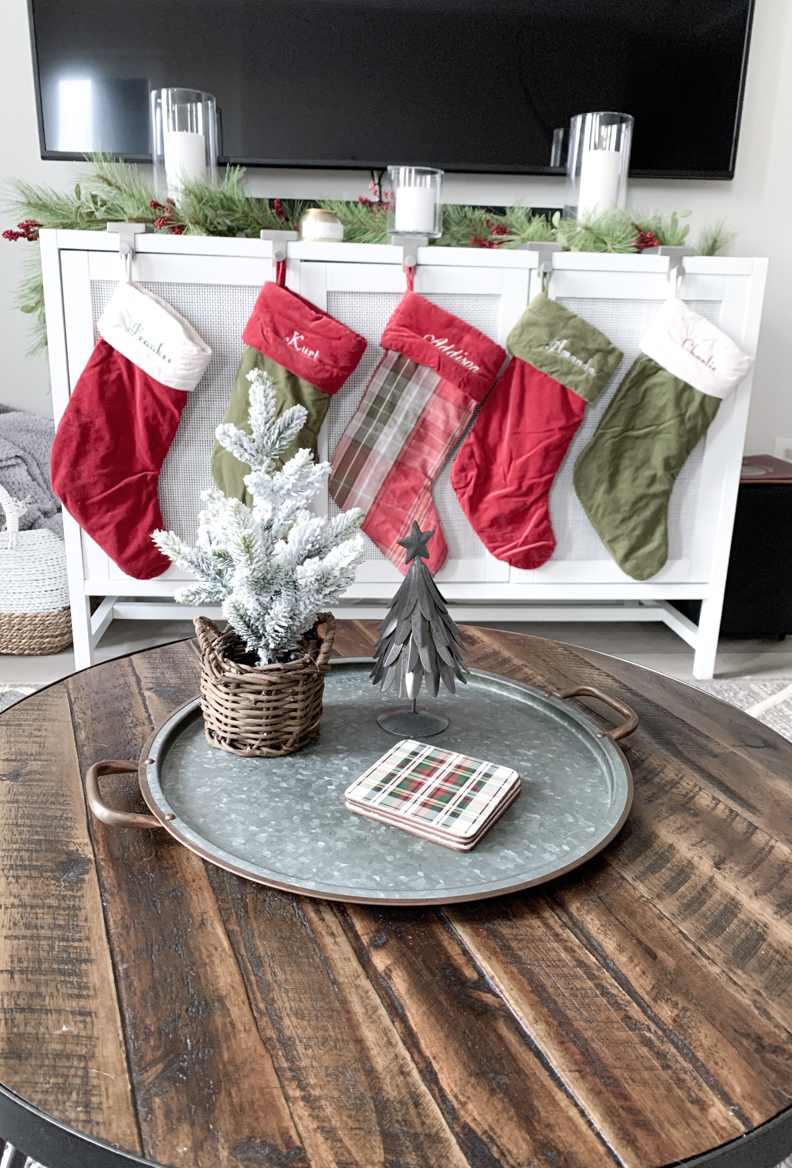 Christmas stockings for small spaces 
