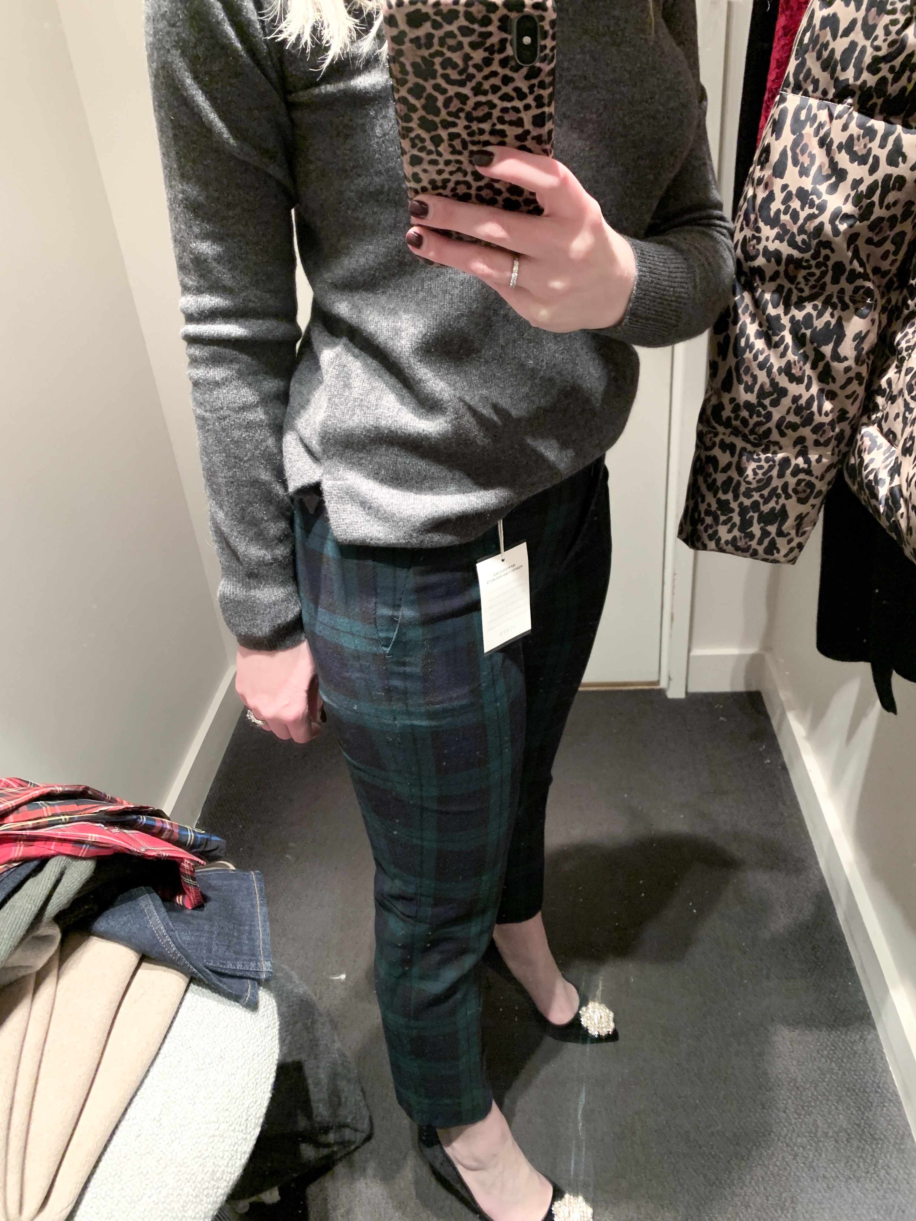 plaid pants for holiday parties 