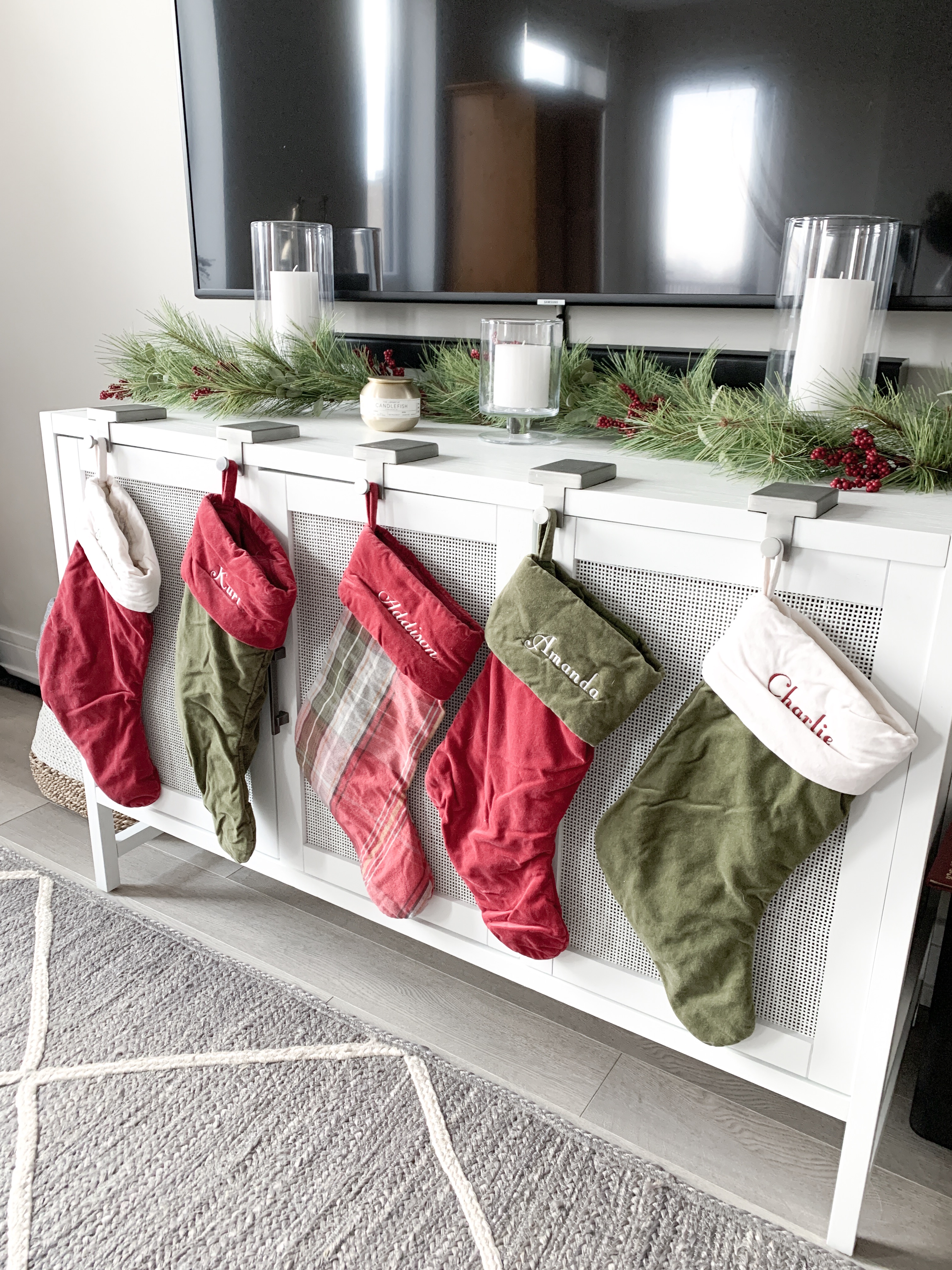 Christmas stockings for small spaces 