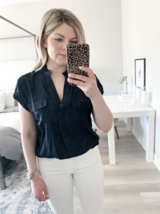 navy preppy top