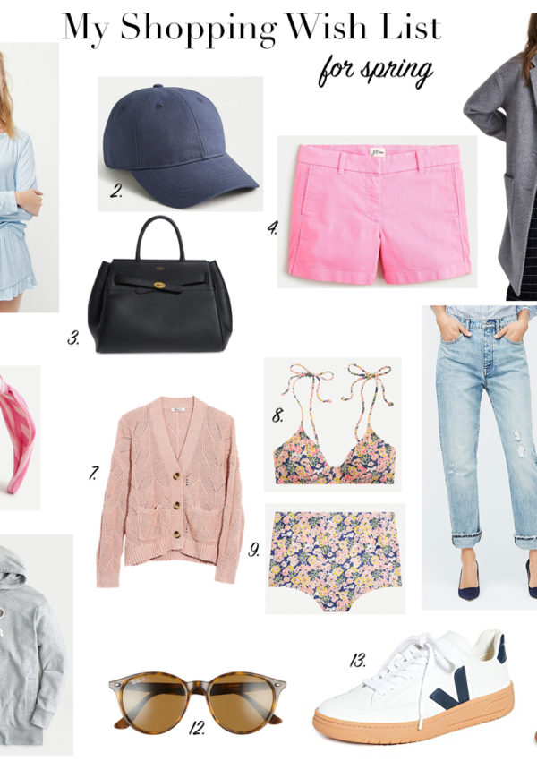 my shopping wish list for spring