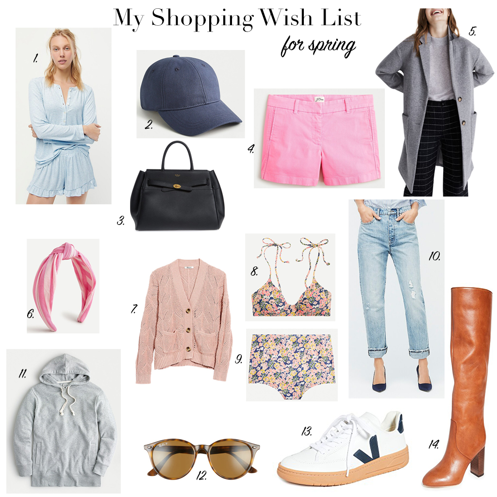 my shopping wish list for spring