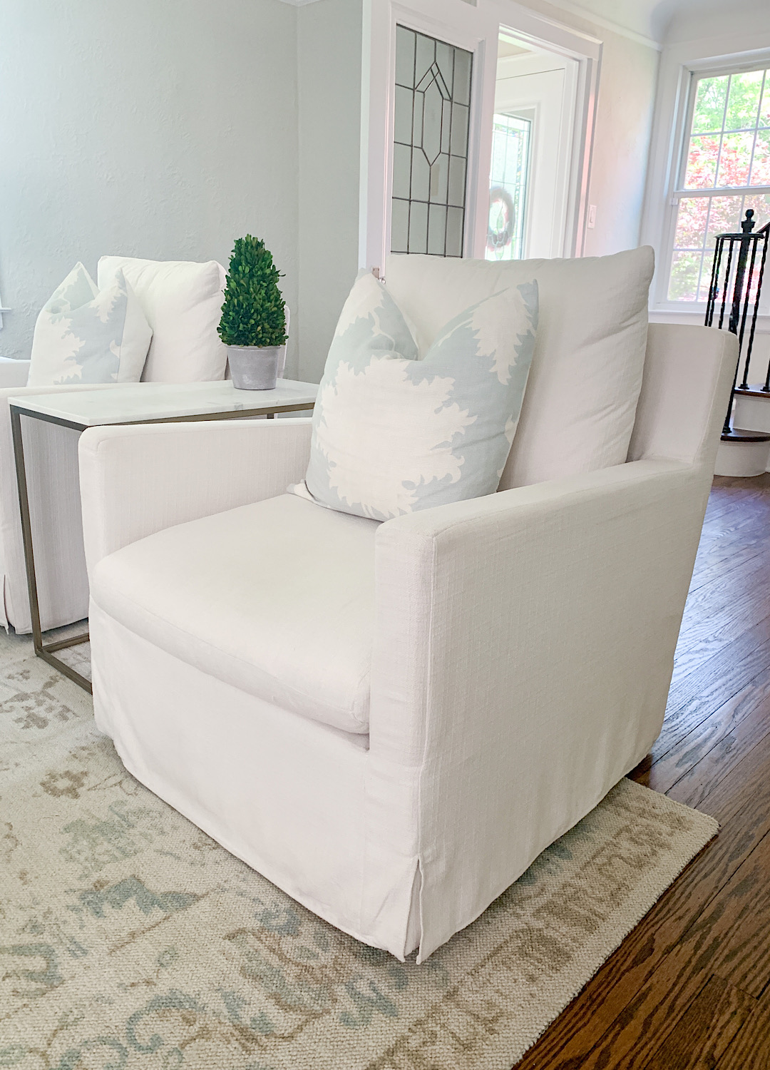 A Review of the Brynn Swivel Chair From World Market Cashmere & Jeans