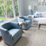 My New Light Blue Swivel Chairs